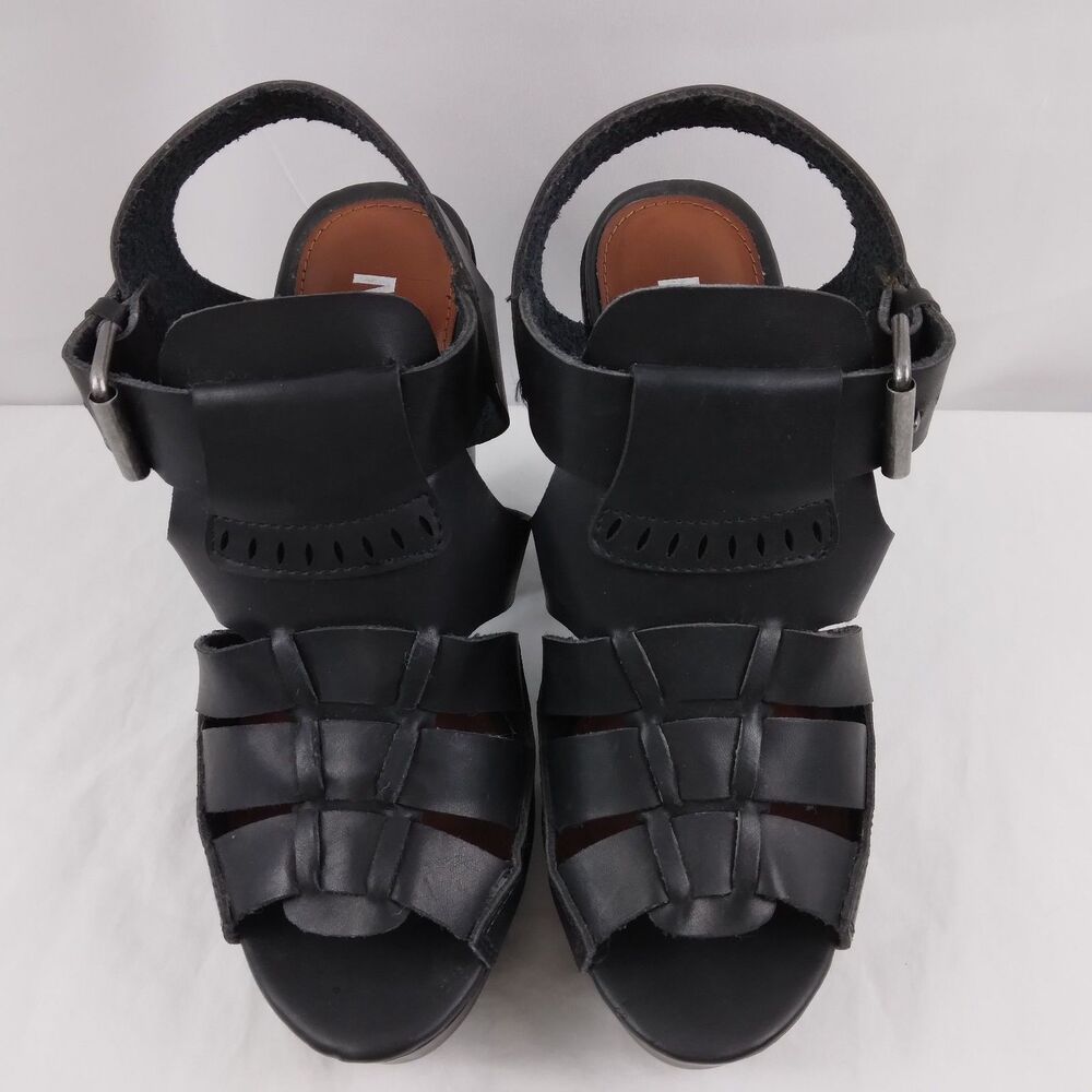 MIA LUKA Platform Sandals Black Grunge Steampunk Womens Size 7 M - Picture 4 of 10